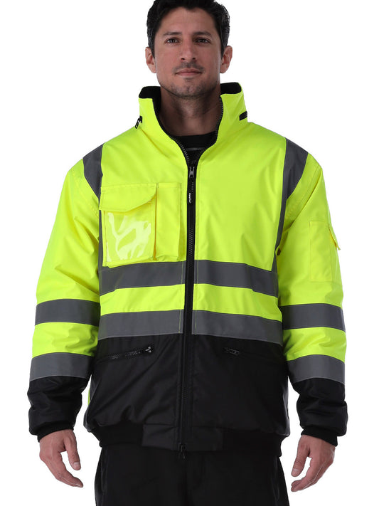 HiVis Waterproof Bomber Jacket - view 2