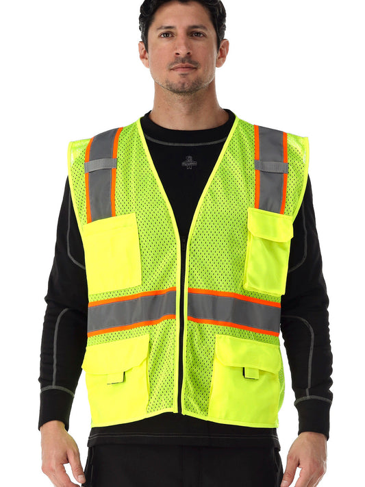 Safety Vest With Pockets & Radio Loop - view 2