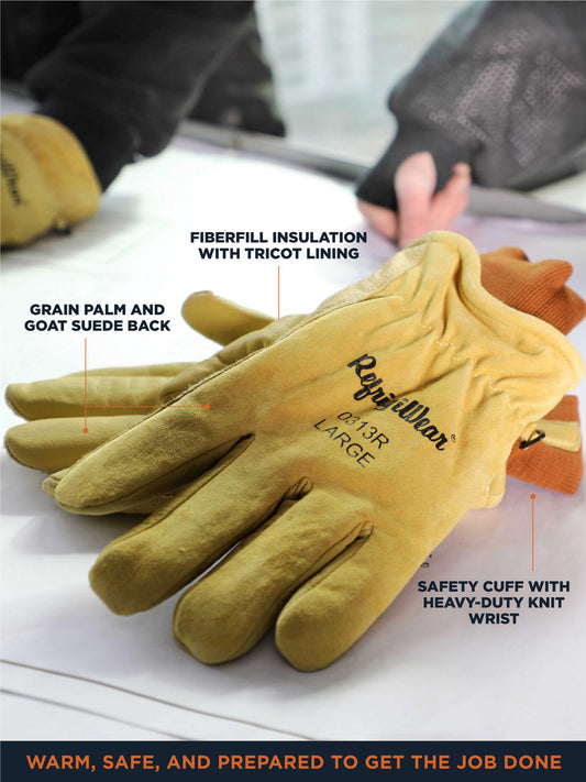 Insulated Goatskin Leather Glove - view 2