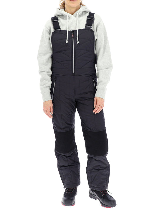 Women'S Diamond Quilted Bib Overalls - view 2