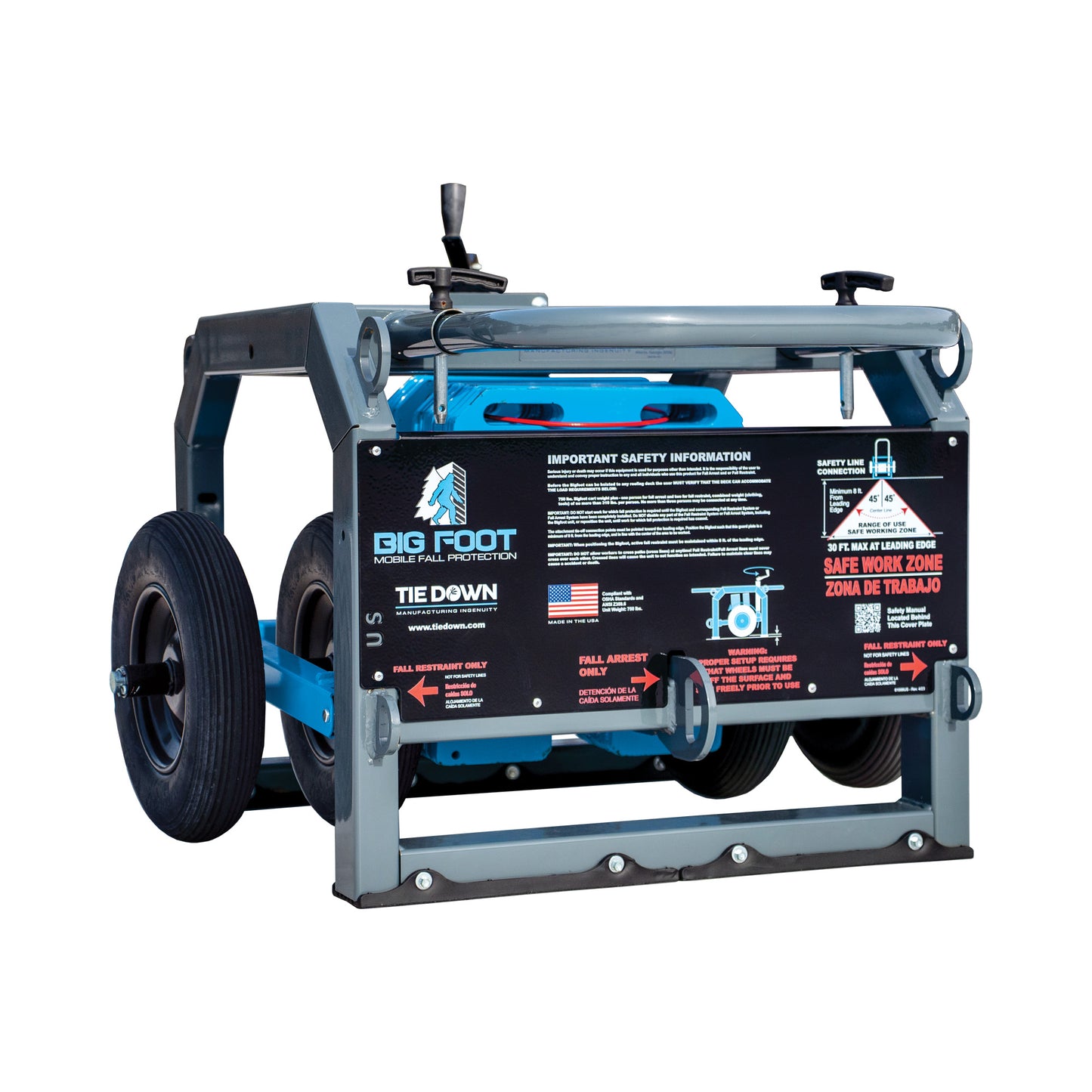 60060CAN Tie Down 60060US BigFoot Non-Penetrating Mobile Fall Protection System Supports 3 Workers, Canadian Version