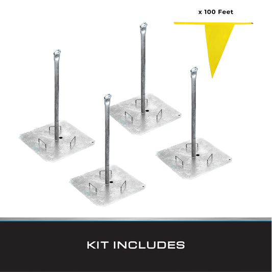 Tie Down 65001 Galvanized Warning Line System
