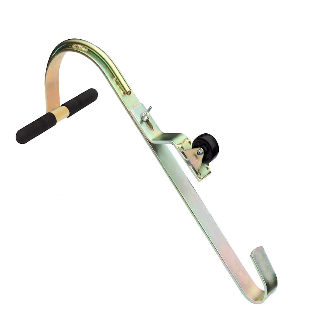 Tie Down 65005 Heavy Duty Zinc Plated Steel Ladder Roof Hook with Wheel, 1-Pack