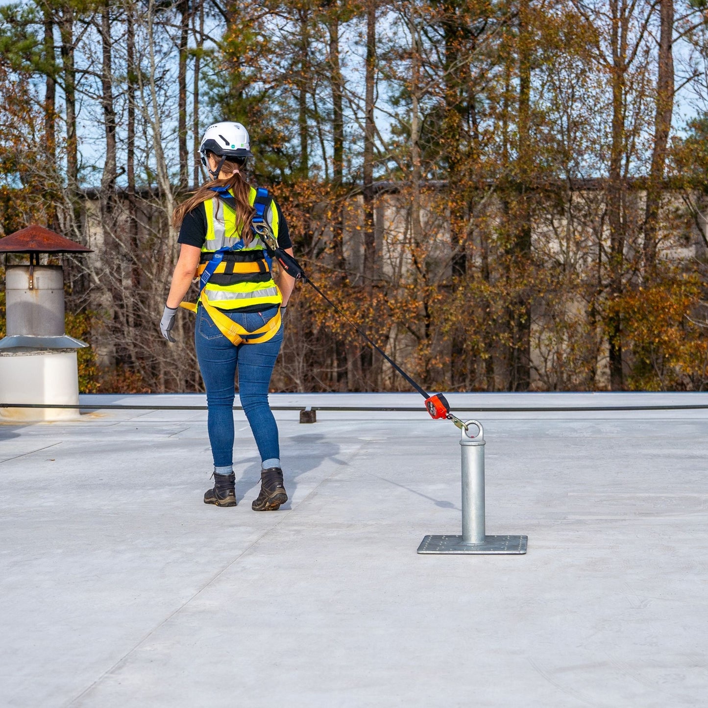 Tie Down 70864-L16 12 in. Screw-On Commercial Roof Anchor with 16 in. x 16 in. Base