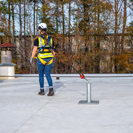 Tie Down 70864-L16 12 in. Screw-On Commercial Roof Anchor with 16 in. x 16 in. Base