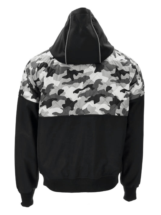 Camo Diamond Quilted Hooded Jacket - view 2