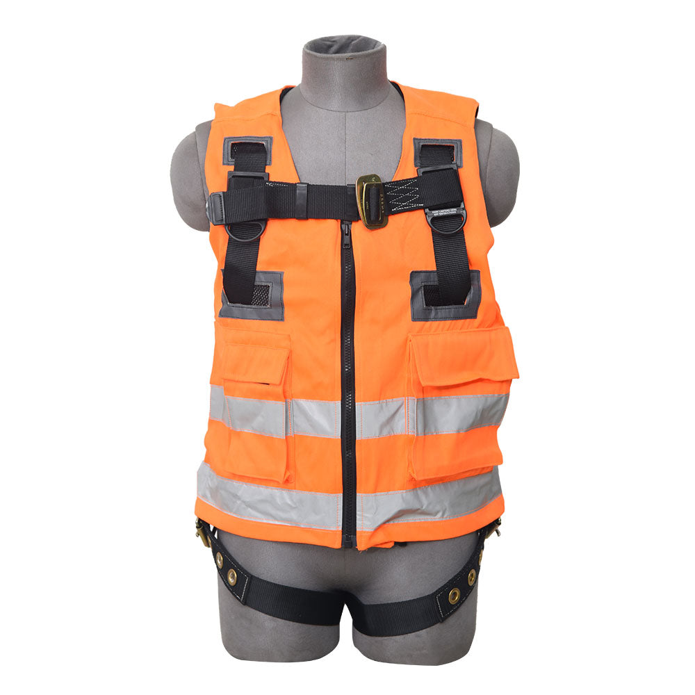 Stingray Series 3pt. Harness/Vest Combo, Back D-Ring, Orange