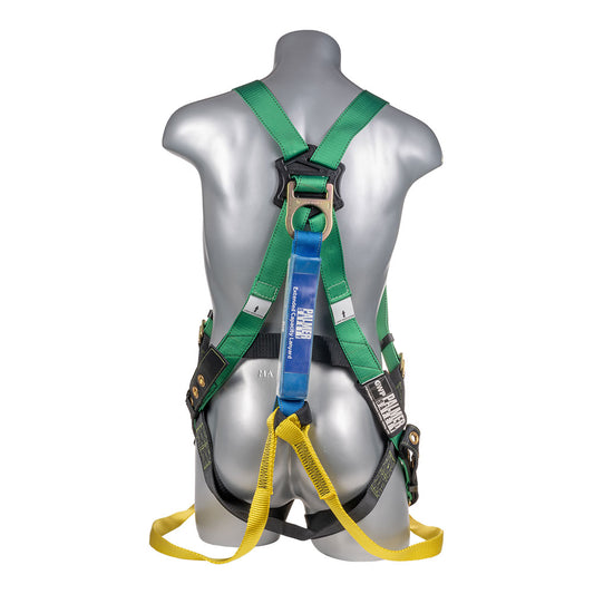 Harness 5pt., Grommet Legs, Back D-Ring, with Dual Lanyard Tie Back Hooks — view 2