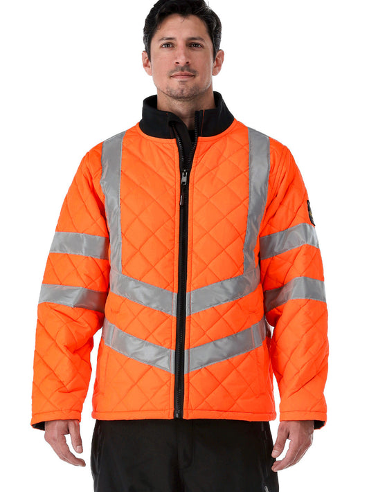 HiVis Diamond Quilted Jacket - view 2