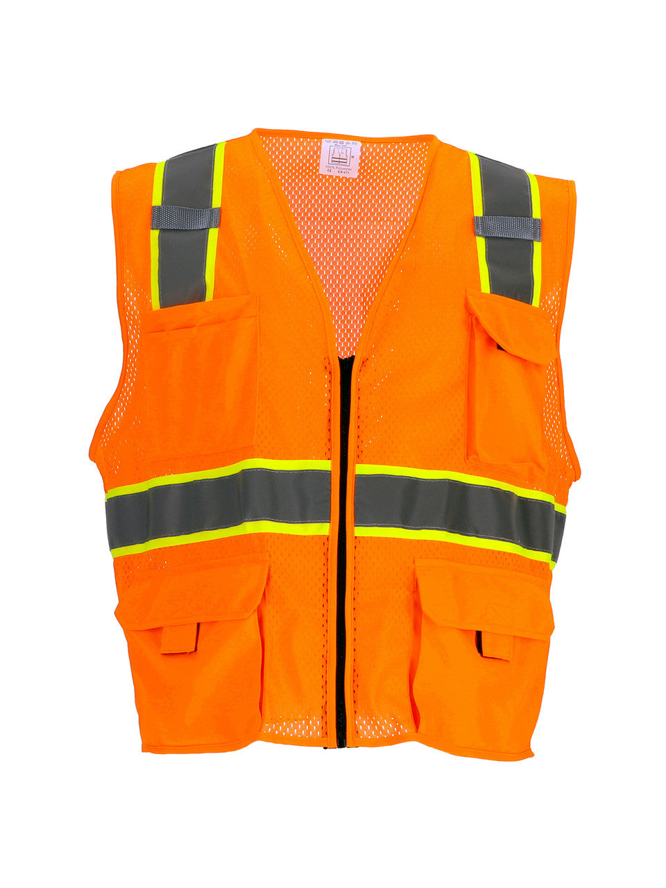 Safety Vest With Pockets & Radio Loop - view 4
