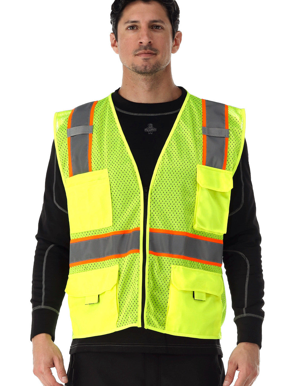 Safety Vest With Pockets & Radio Loop - view 2