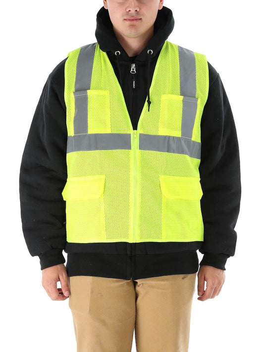 Zipper Mesh Safety Vest - view 2