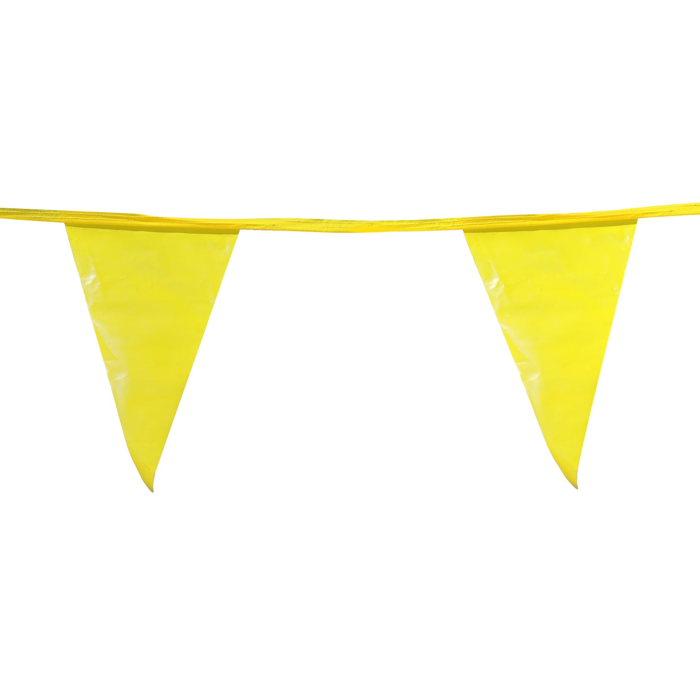 Tie Down 10087 Yellow Perimeter Warning Line Pennant Set w/ 105 ft. Rope and 30 Flags