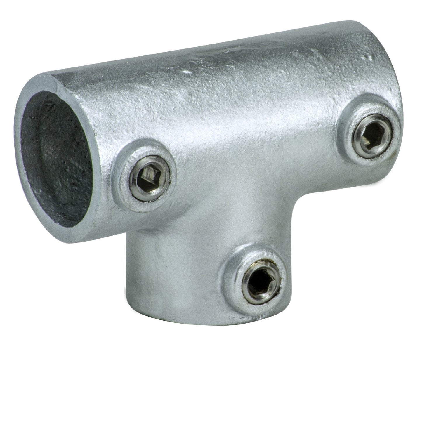 Tie Down 13707 Cast Iron or Aluminum Zip Rail Pipe Fittings Three Socket Tee