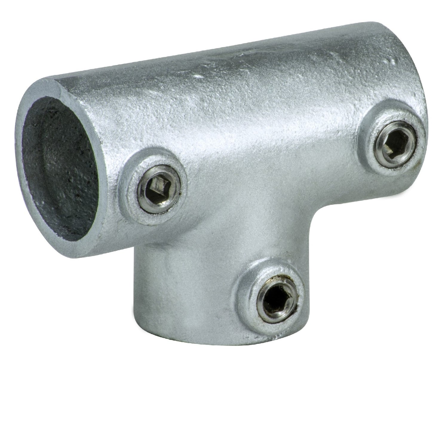 Tie Down 13707 Cast Iron or Aluminum Zip Rail Pipe Fittings Three Socket Tee