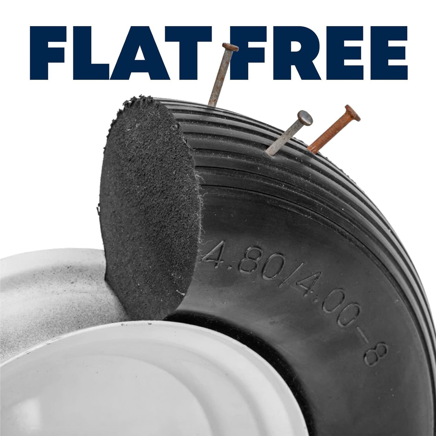 Tie Down 13840 8 in. Flat-Free Wheelbarrow Replacement Wheel/ Tire