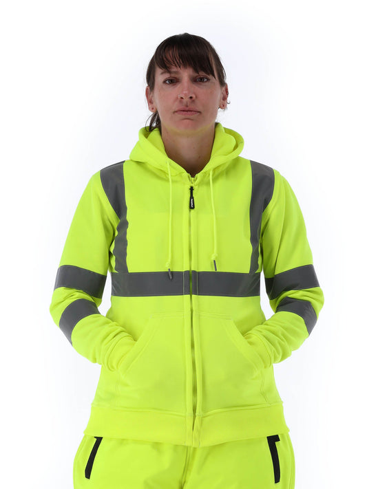 Women's HiVis Hooded Sweatshirt