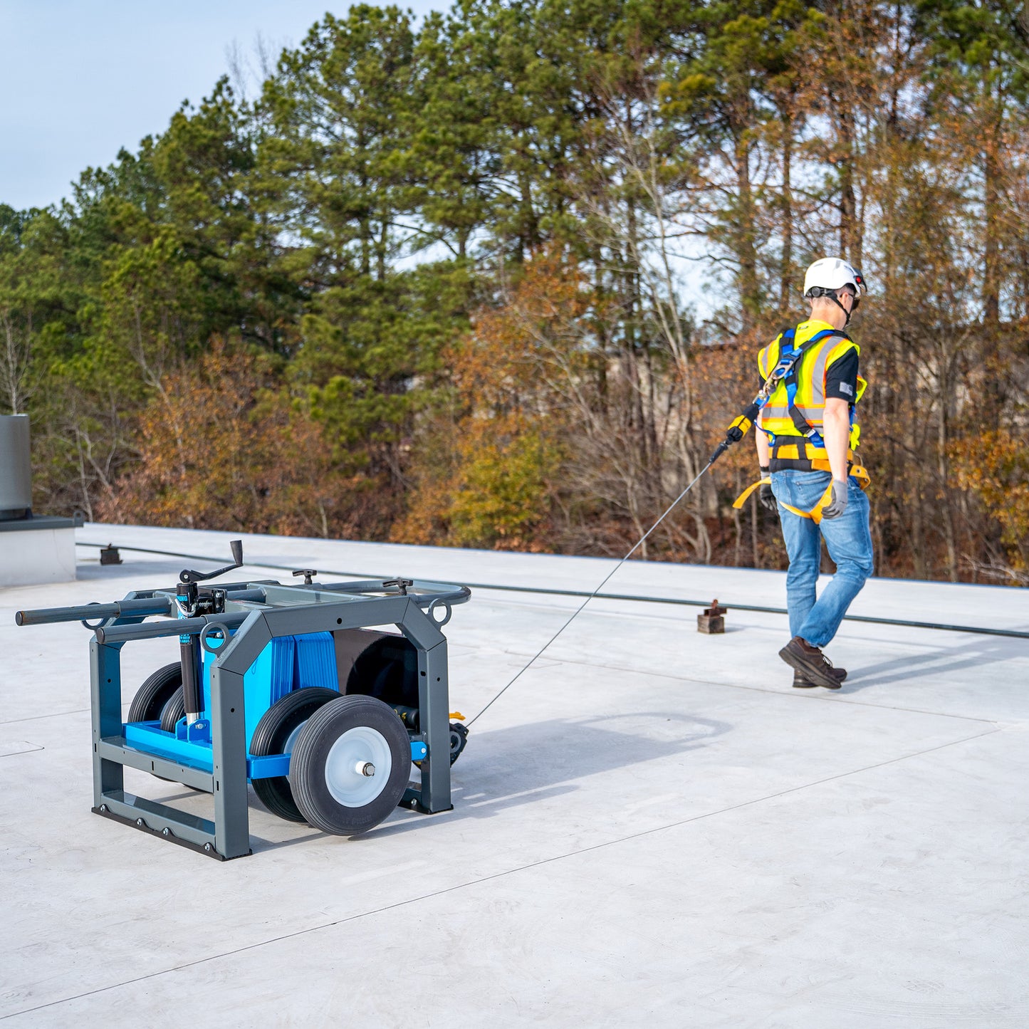 Tie Down 60060US BigFoot Non-Penetrating Mobile Fall Protection System Supports 3 Workers