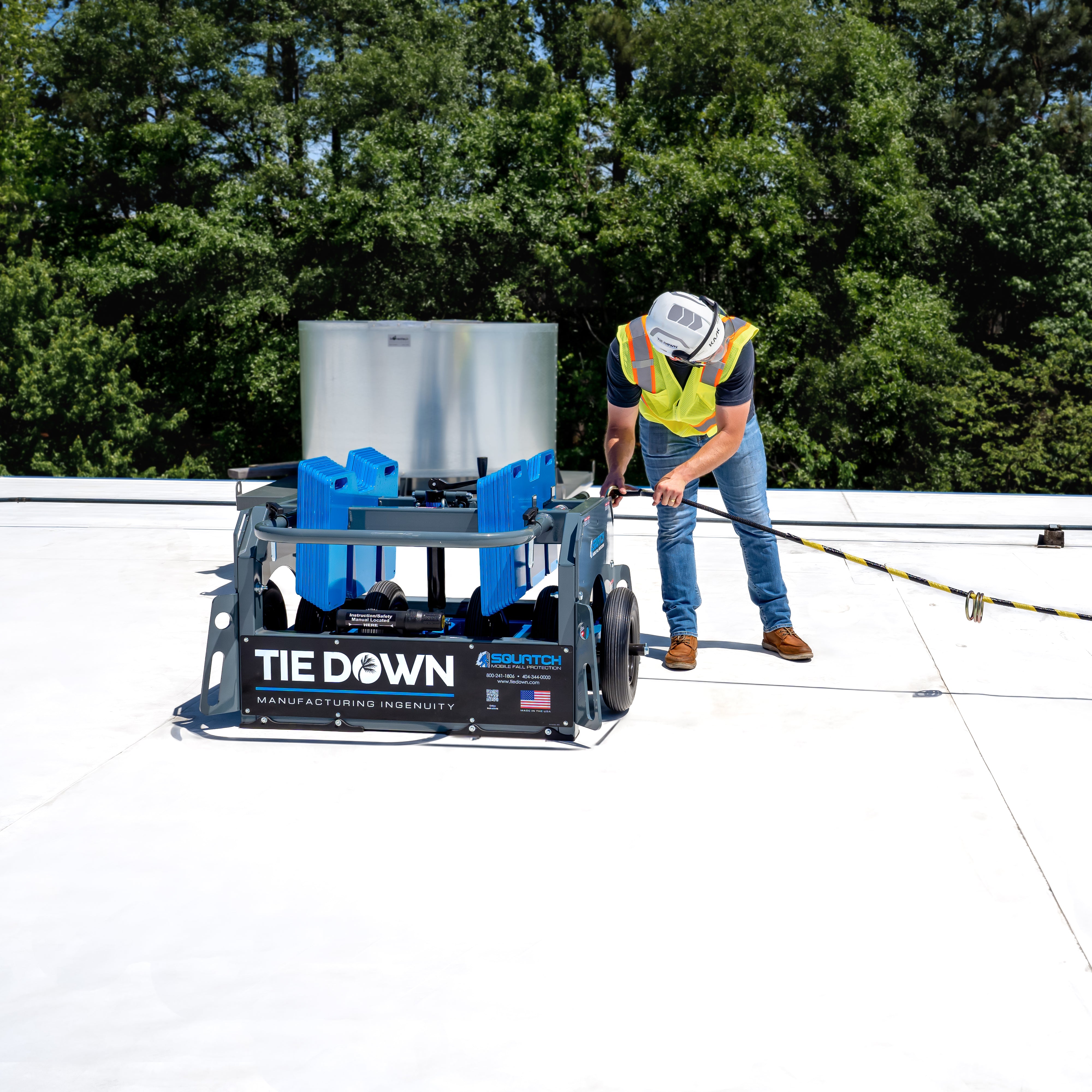 Tie-Down-61010-Squatch-Non-Penetrating-Mobile-Fall-Protection-System-Supports-4-Workers