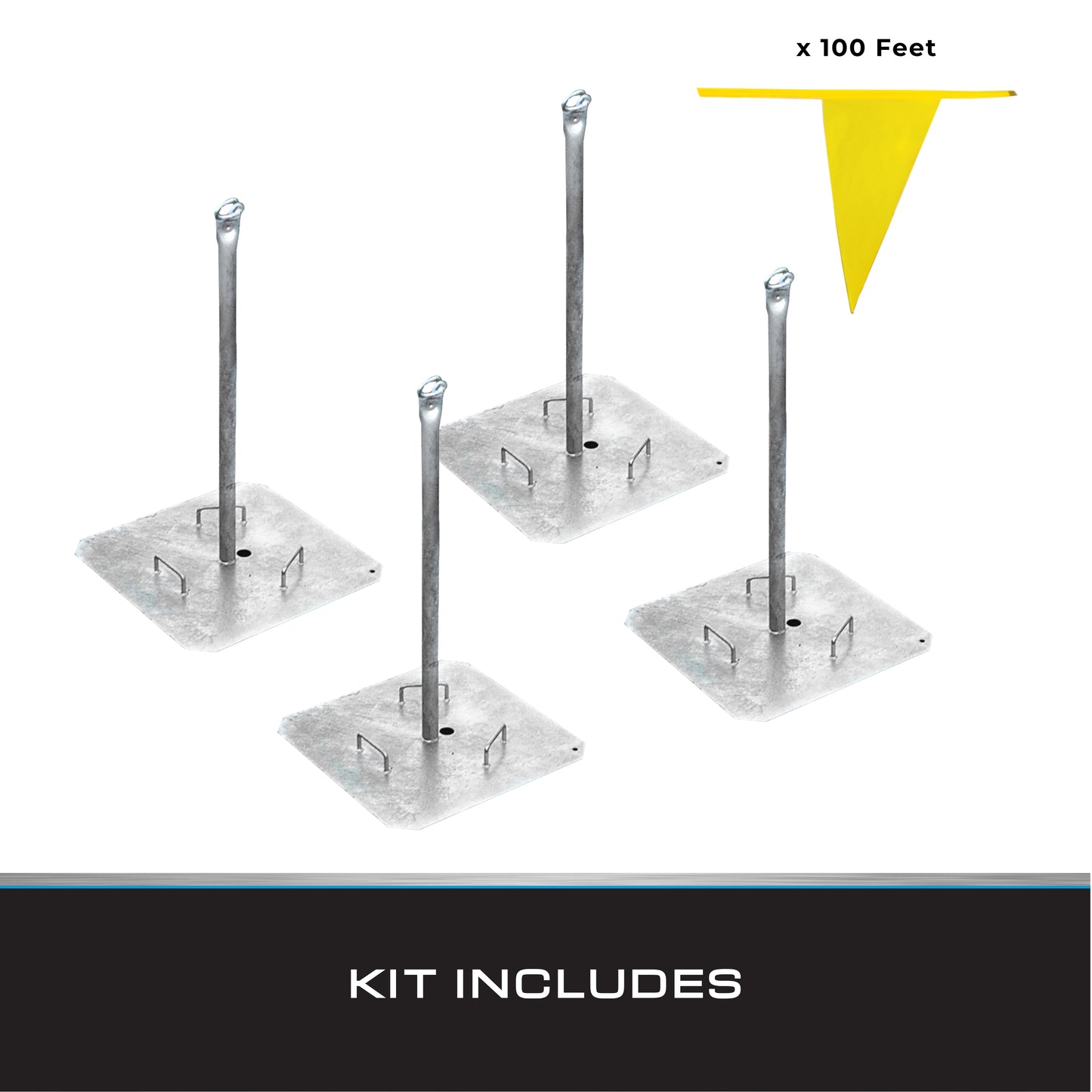 Tie Down 65001 Galvanized Warning Line System