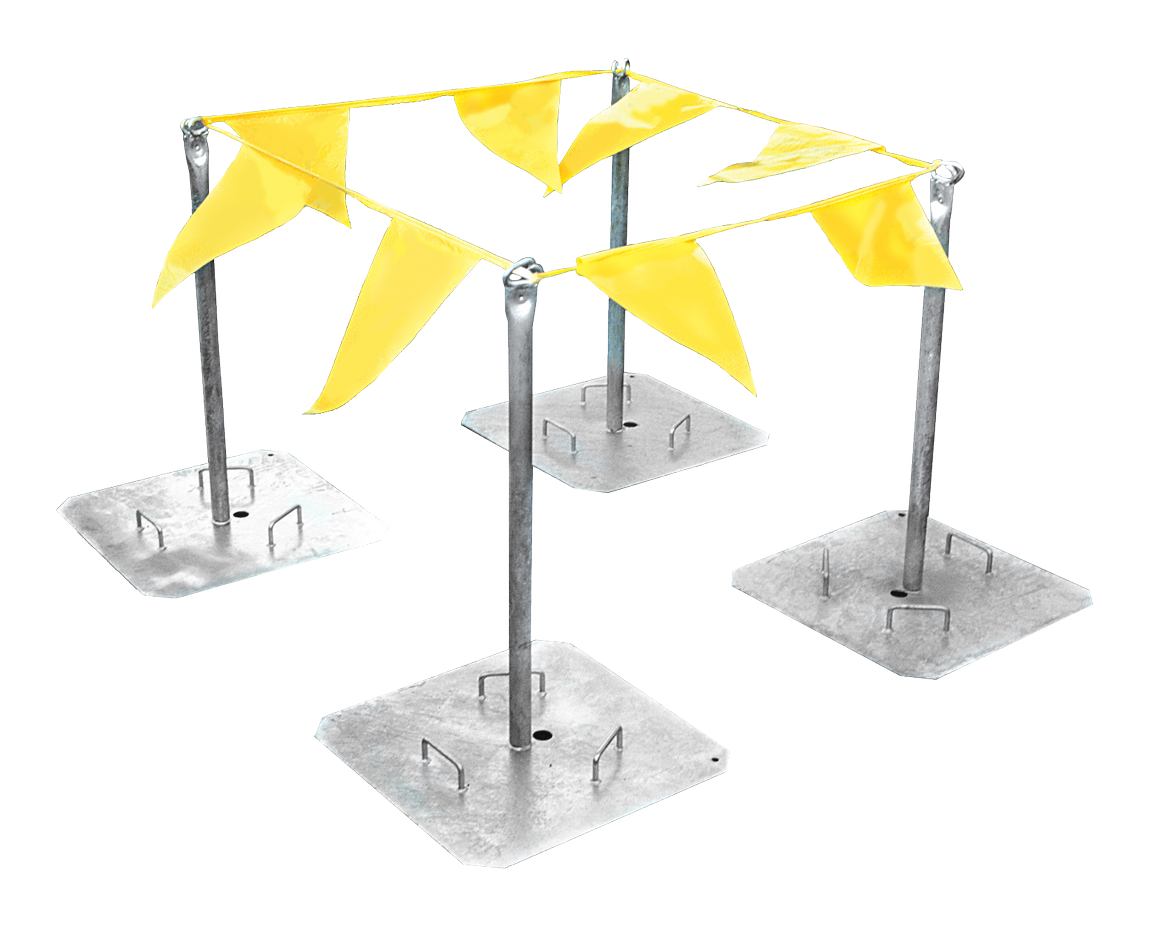 Tie Down 65001 Galvanized Warning Line System