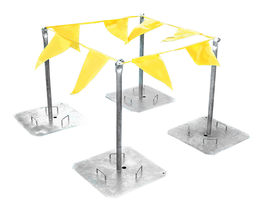 Tie Down 65001 Galvanized Warning Line System