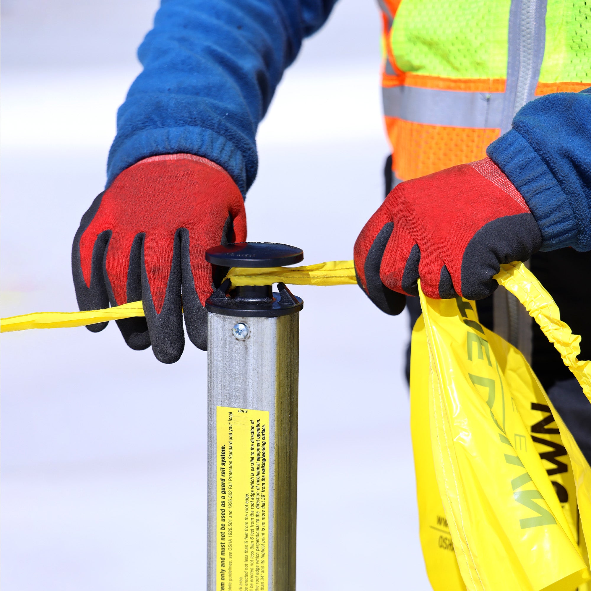 Tie-Down-65002-Warning-Line-System-w/-100-ft.-of-Pennants-and-4-Support-Legs