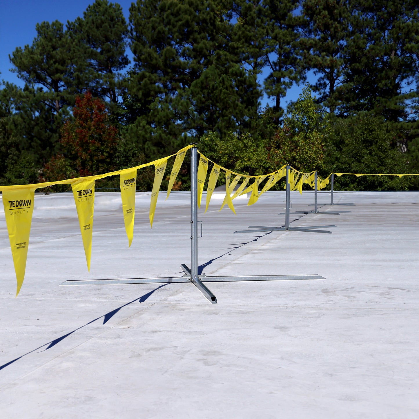 Tie Down 65002 Warning Line System w/ 100 ft. of Pennants and 4 Support Legs