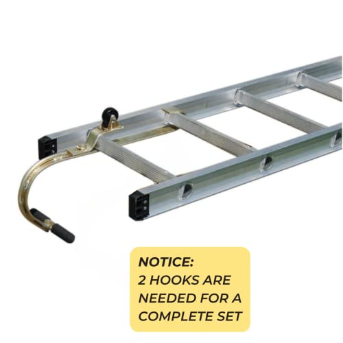 Tie-Down-65005-Heavy-Duty-Zinc-Plated-Steel-Ladder-Roof-Hook-with-Wheel,-1-Pack