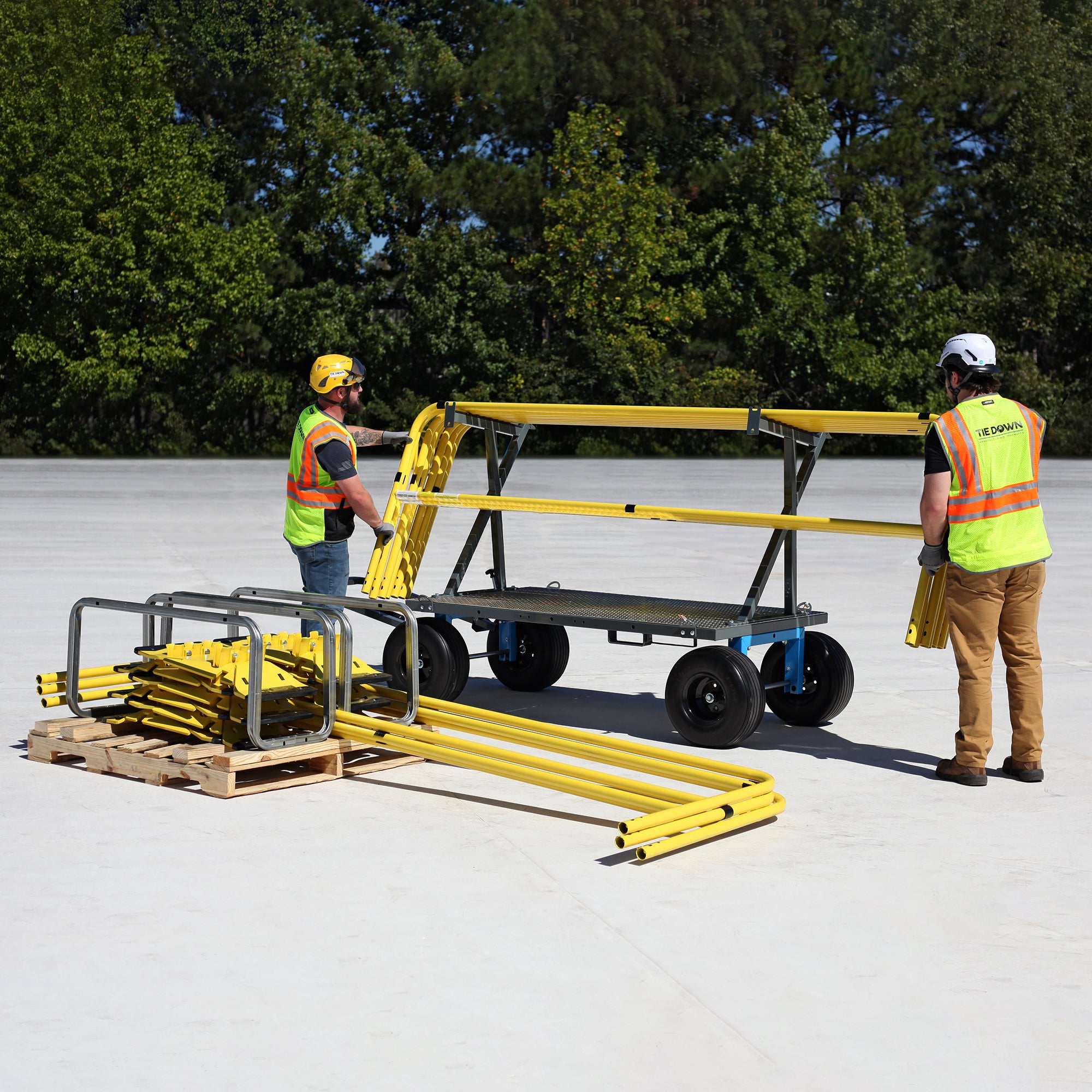 Tie-Down-65049-Guardrail-Material-Cart