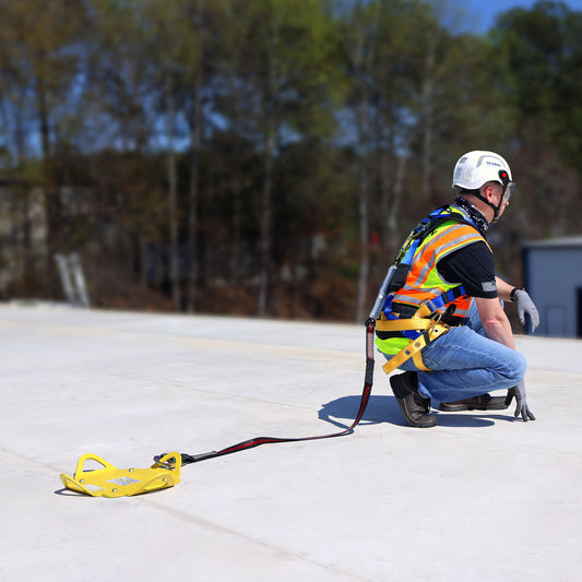 Tie Down 65080 4-Way Roof Anchor Plate for 1 Worker in Fall Arrest and 2 Workers in Fall Restraint | 4 Connection Points