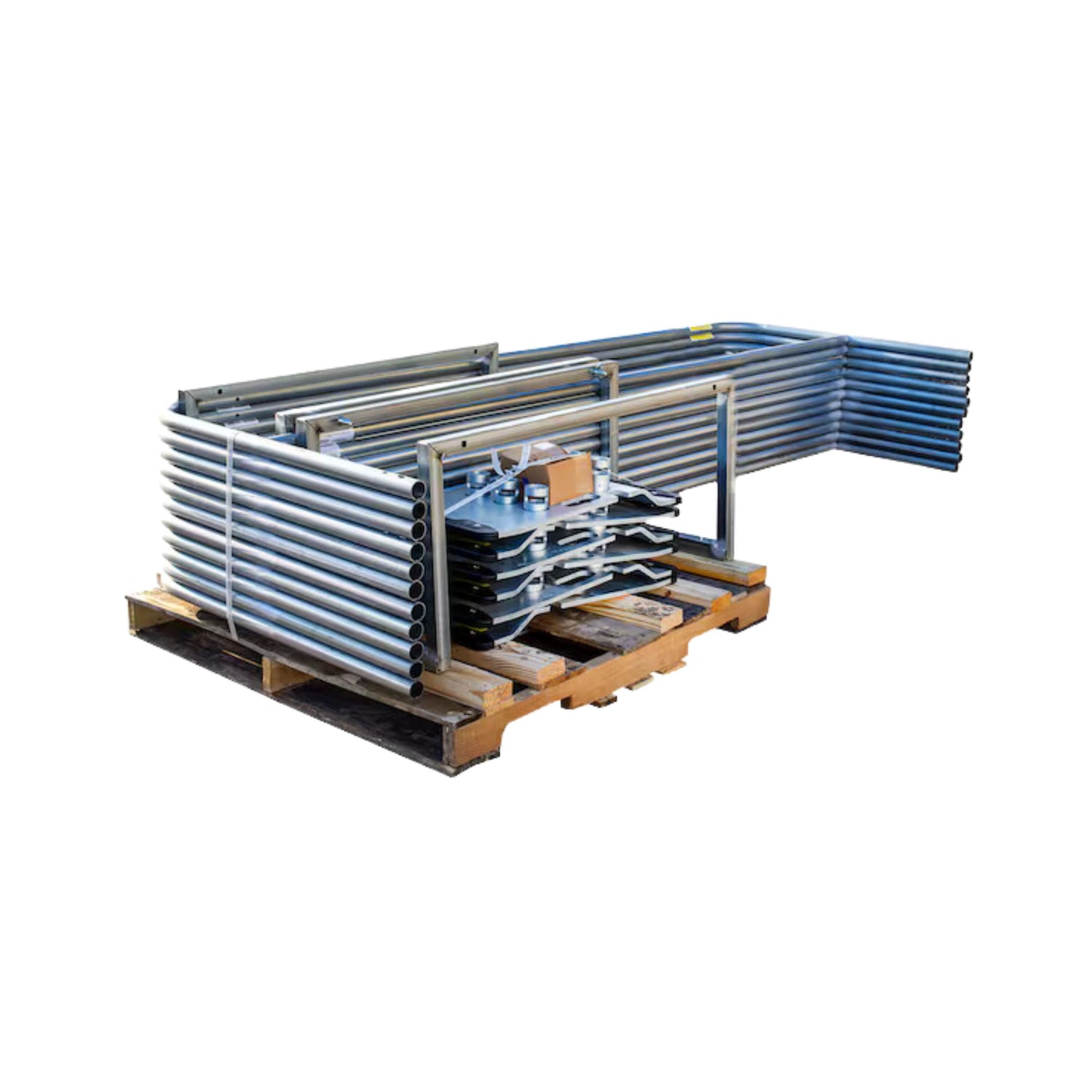 Tie Down 70783 Stack Pallet Kit - 11 Galvanized 10 ft. Guardrails & 12 Socket Bases