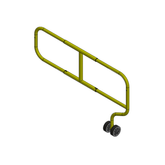 Tie Down 70908G Adjustable 5 ft. - 7 ft. Galv Wheeled Guardrail Gate & Latch Kit