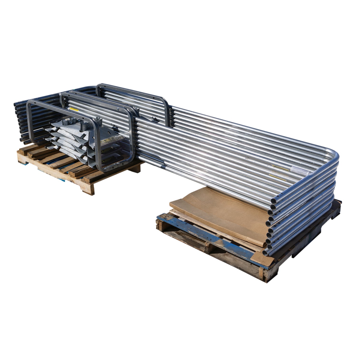 Tie Down 71783 Galvanized Stack Pallet Kit - 11 10 ft. Guardrails & 12 UCC Bases