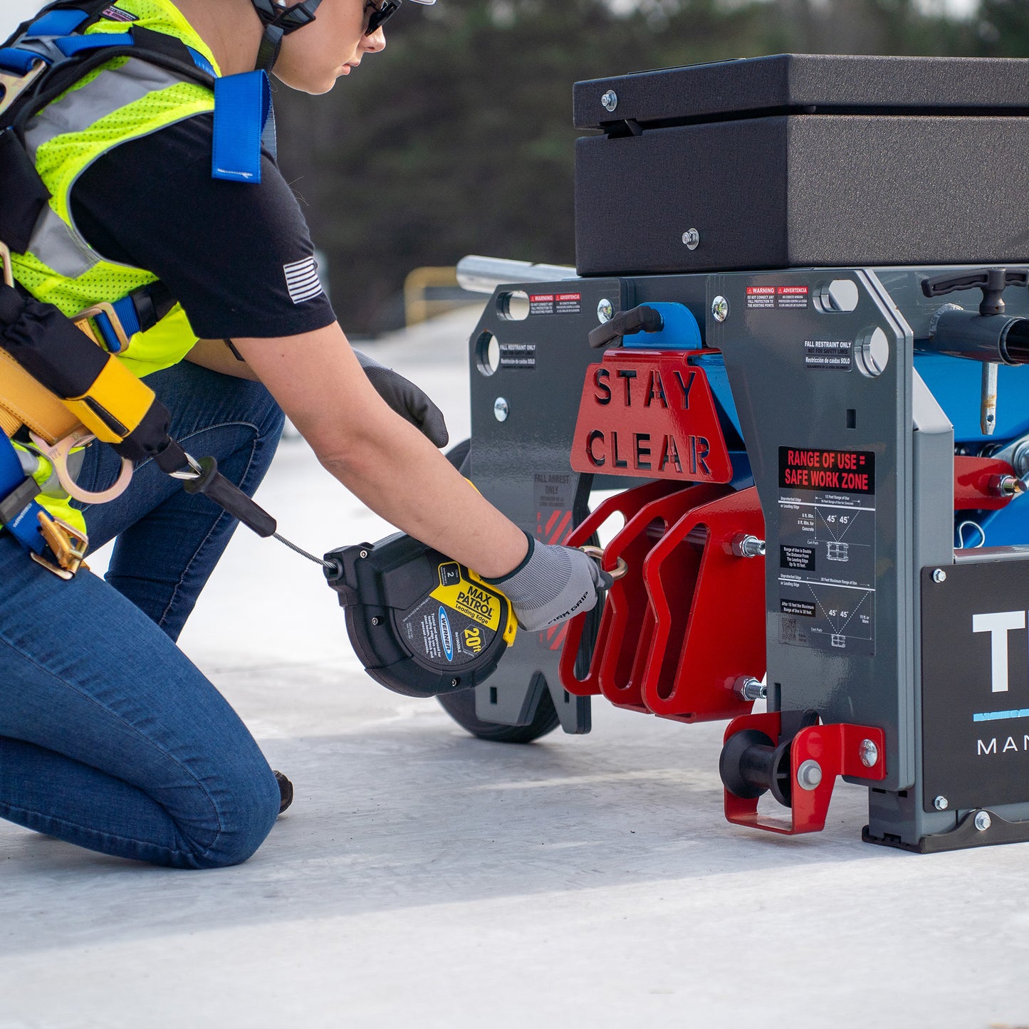 Tie Down 72810 PX3 Penetrating Mobile Fall Protection System Supports 5 Workers