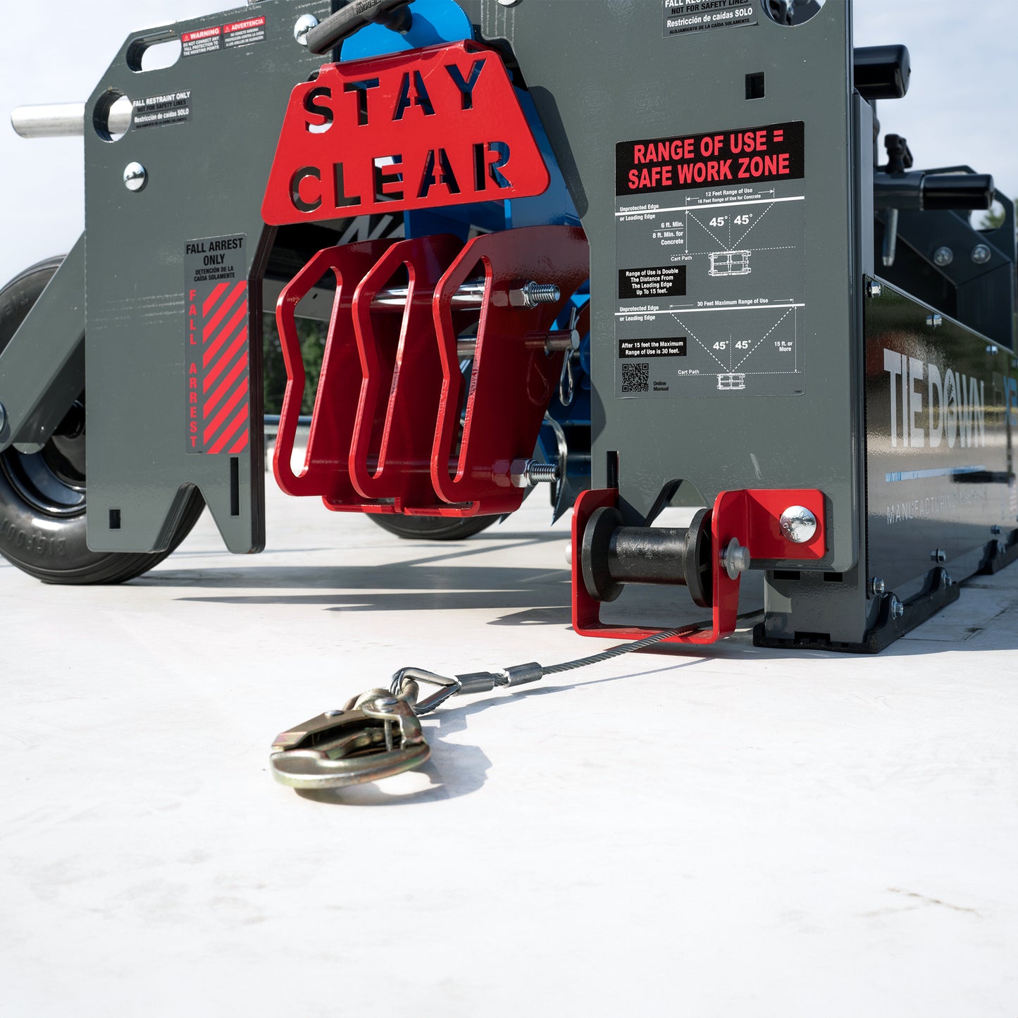 Tie Down 72810 PX3 Penetrating Mobile Fall Protection System Supports 5 Workers