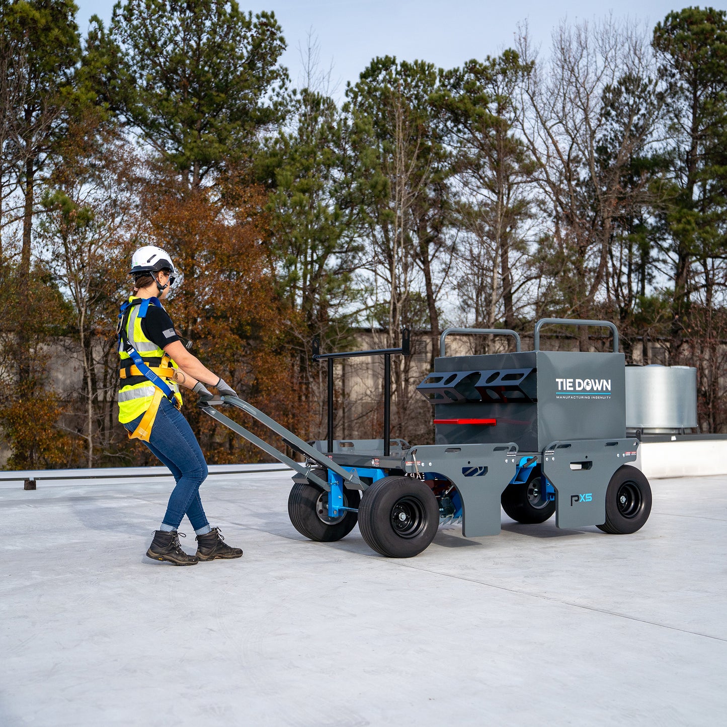 Tie Down 72833 PX5 Sentinel Penetrating Mobile Fall Protection System Supports 7 Workers