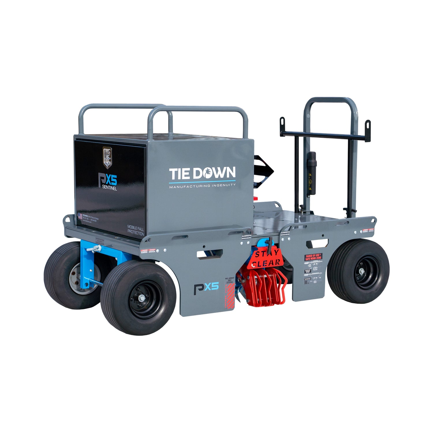 Tie Down 72833 PX5 Sentinel Penetrating Mobile Fall Protection System Supports 7 Workers