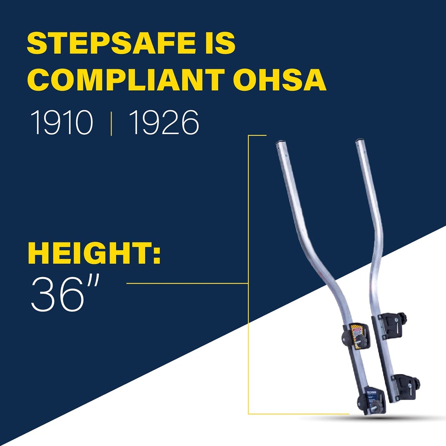 Tie Down 72874 Step-N-Safe Extension Ladder Walk-Thru