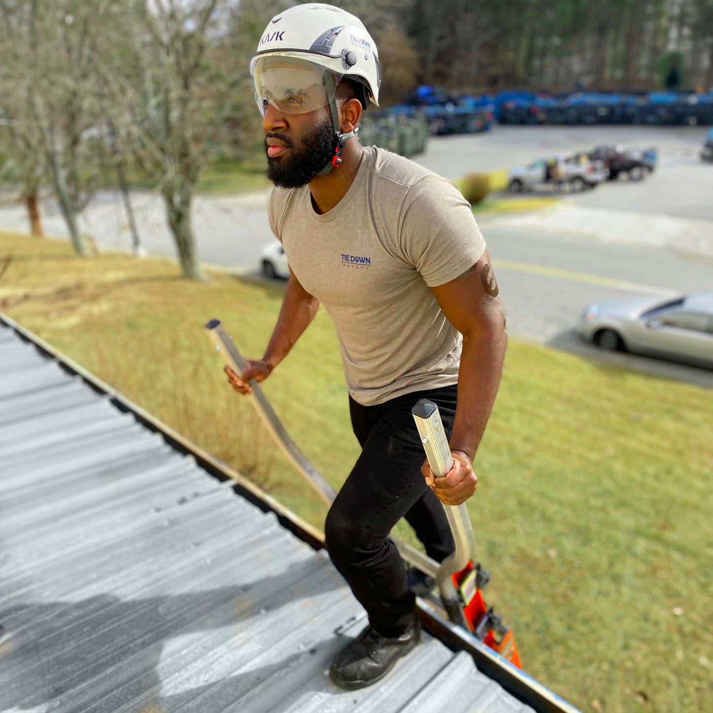 Tie Down 72874 Step-N-Safe Extension Ladder Walk-Thru