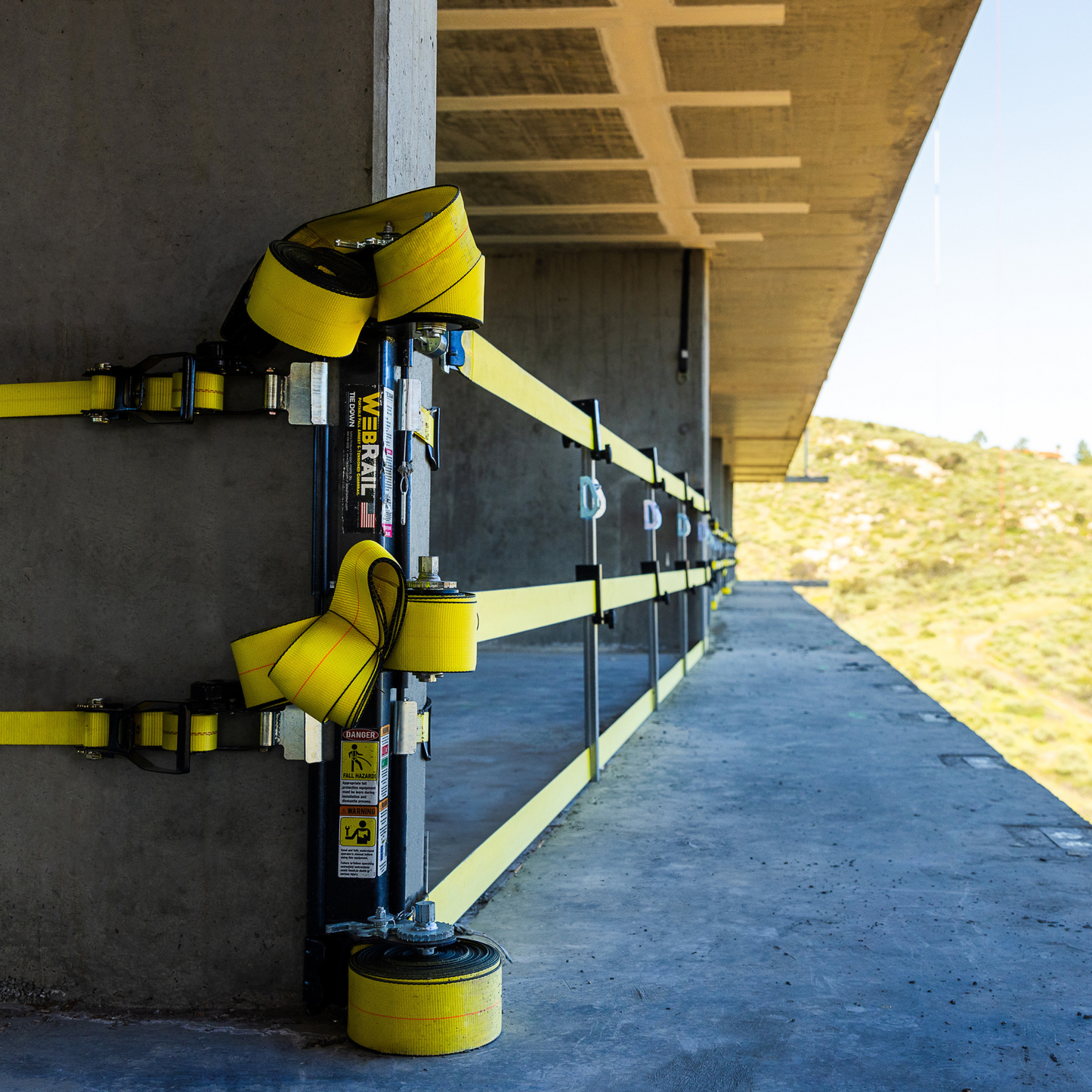 72893 30 ft. WebRail Kit - Portable Fall Arrest & Tensioned Guardrail System