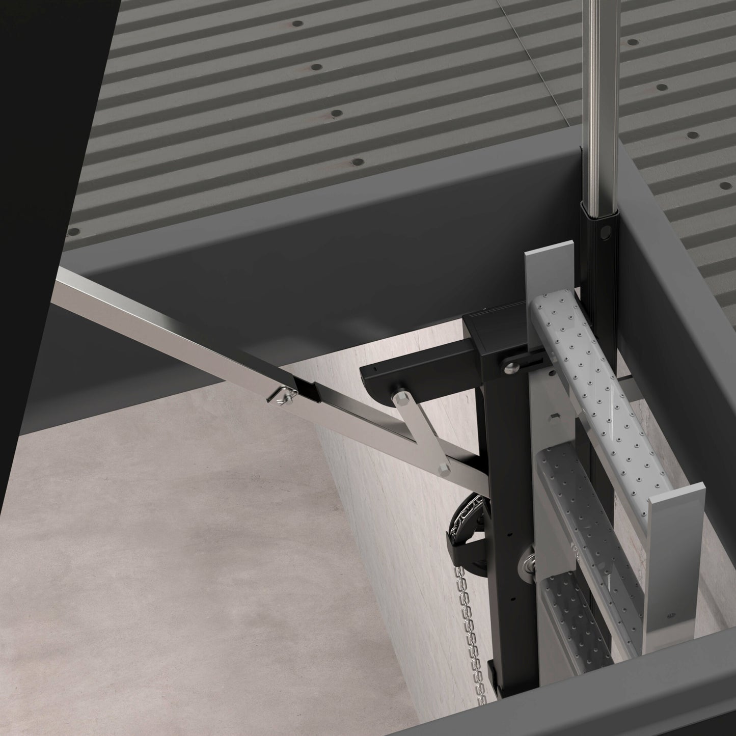 73057 Tie Down Engineering Hatch Mate | Universal Roof Access Hatch System | Roofing Hatch Safety Tools