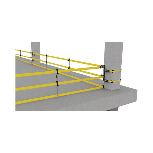 73073 60 ft. WebRail Kit - Portable Fall Arrest & Tensioned Guardrail System