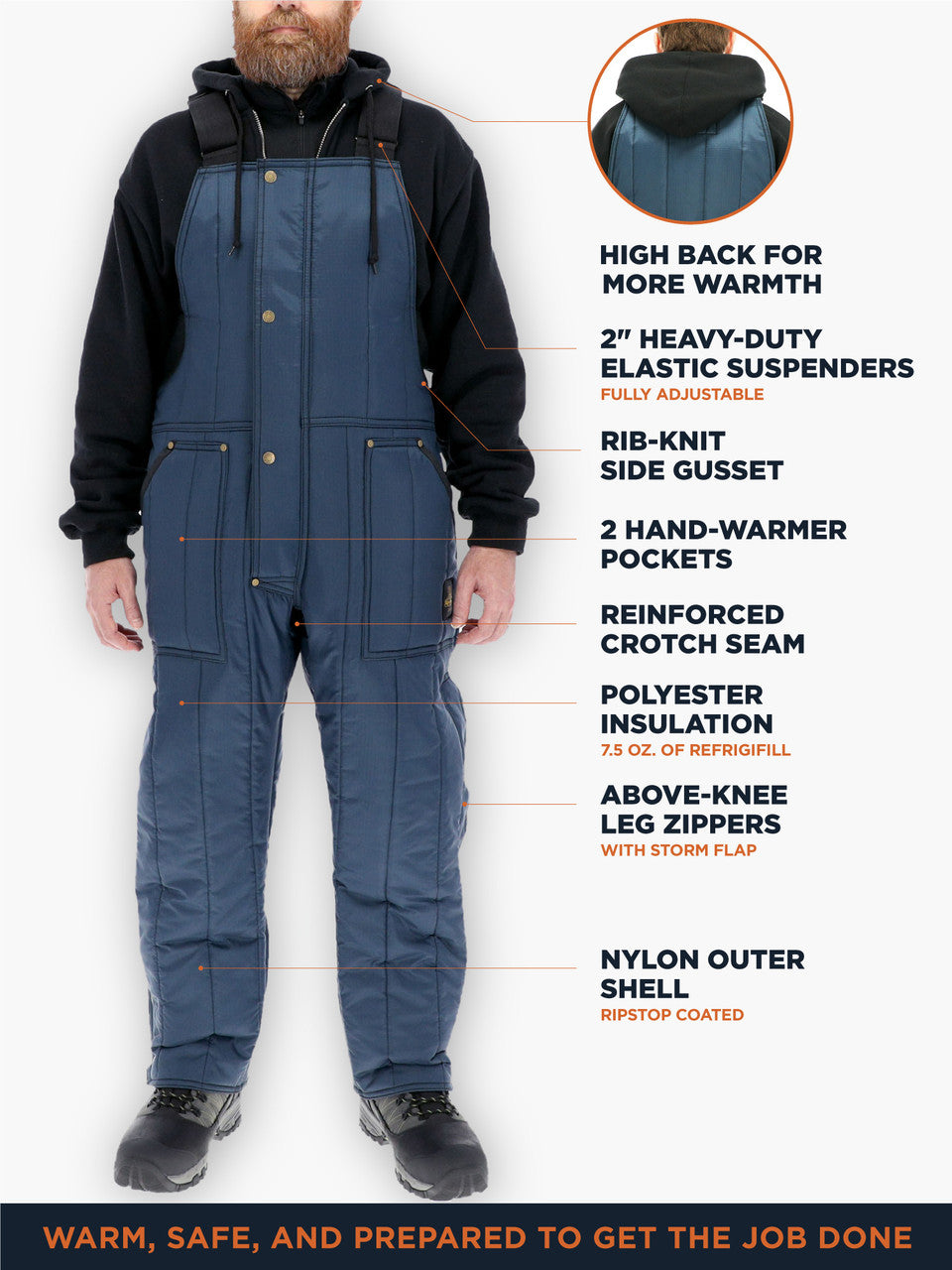 Cooler Wear™ Bib Overalls - view 4