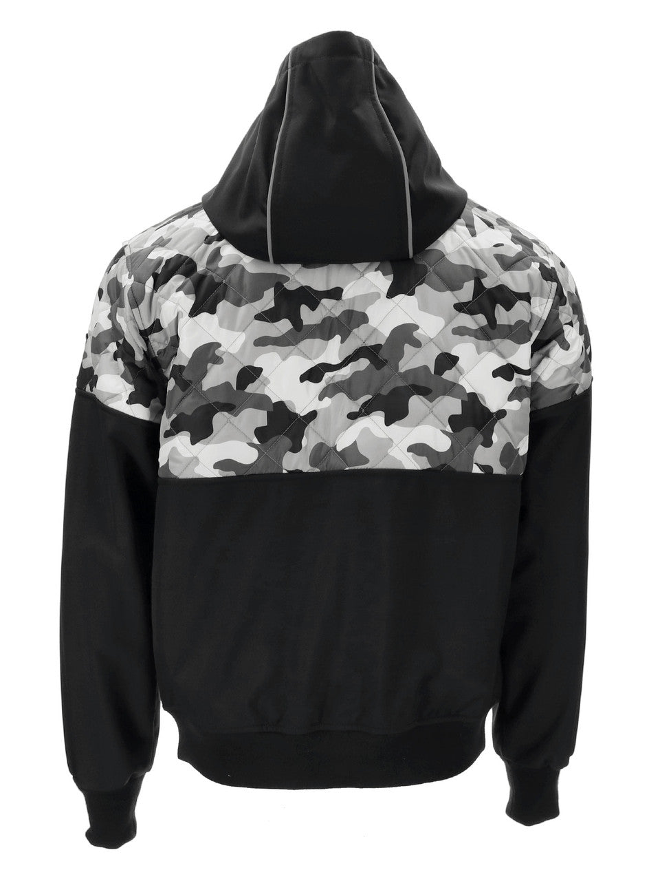Camo Diamond Quilted Hooded Jacket - view 2