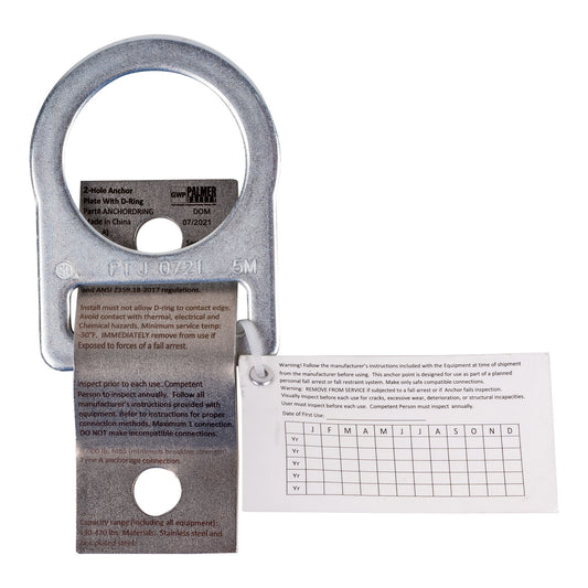2-Hole Anchor Plate with D-Ring