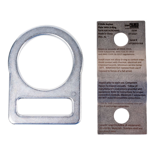 2-Hole Anchor Plate with D-Ring — view 2