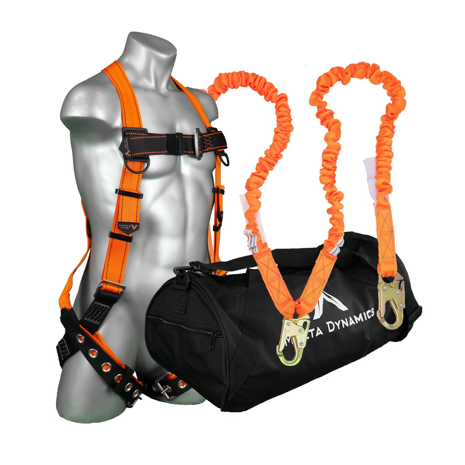 Warthog-T&B-Safety-Harness-Kit-with-6'-Double-Leg-Stretch-Lanyard