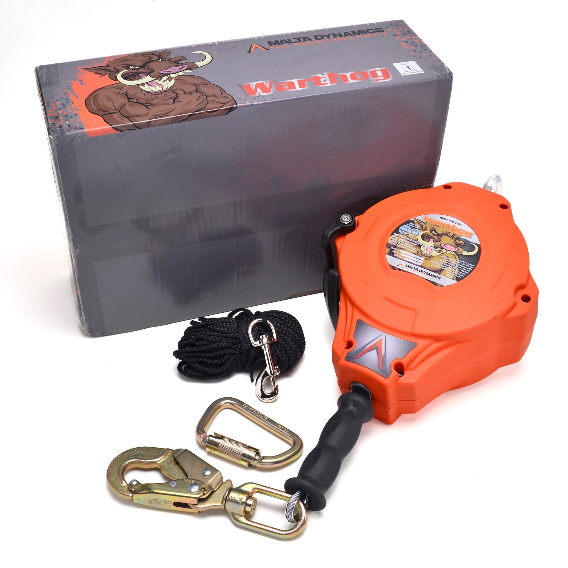 50’-&-90’-WARTHOG®-SRL-W/-SNAP-HOOK,-CLASS-1