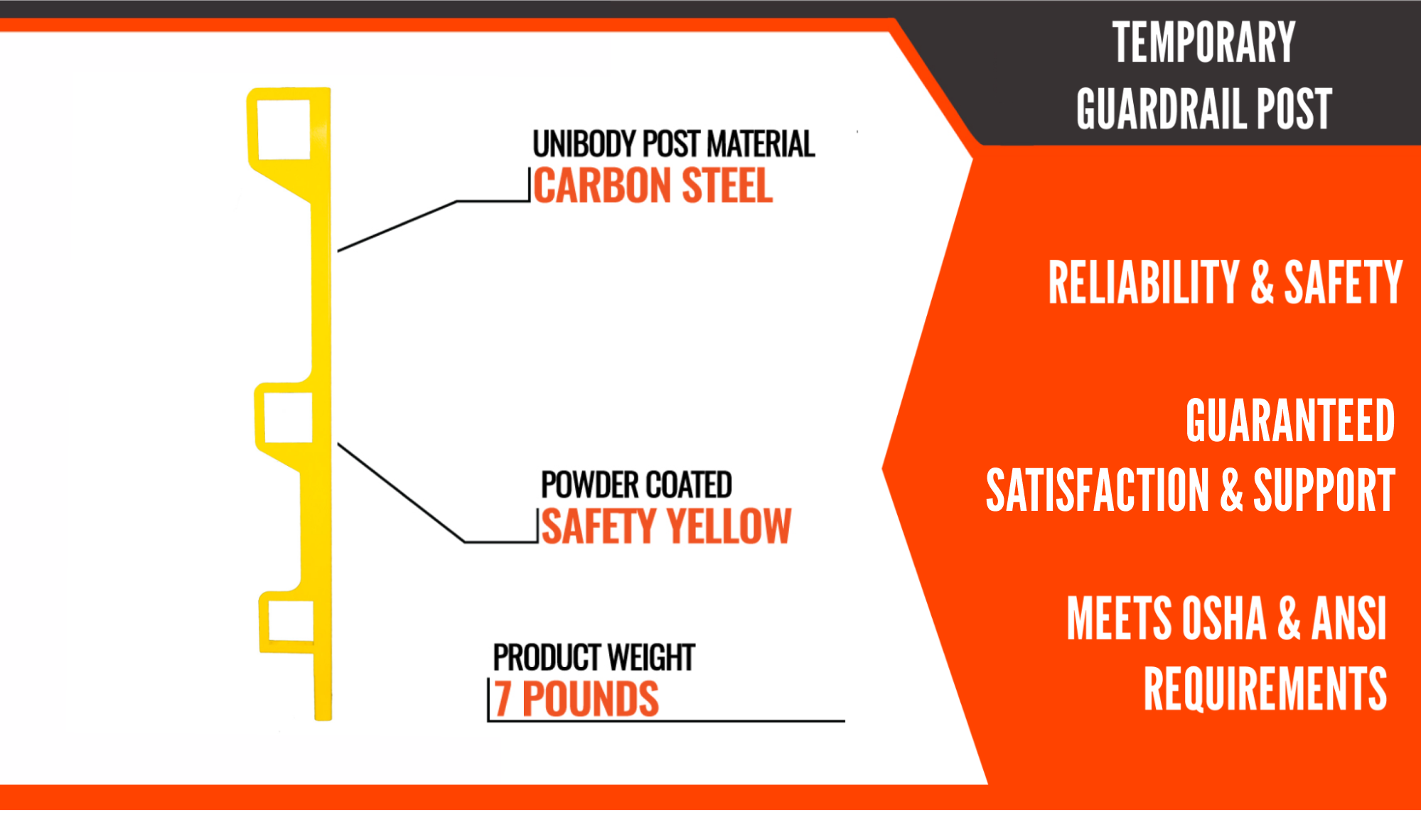 Temporary-Guardrail-Post